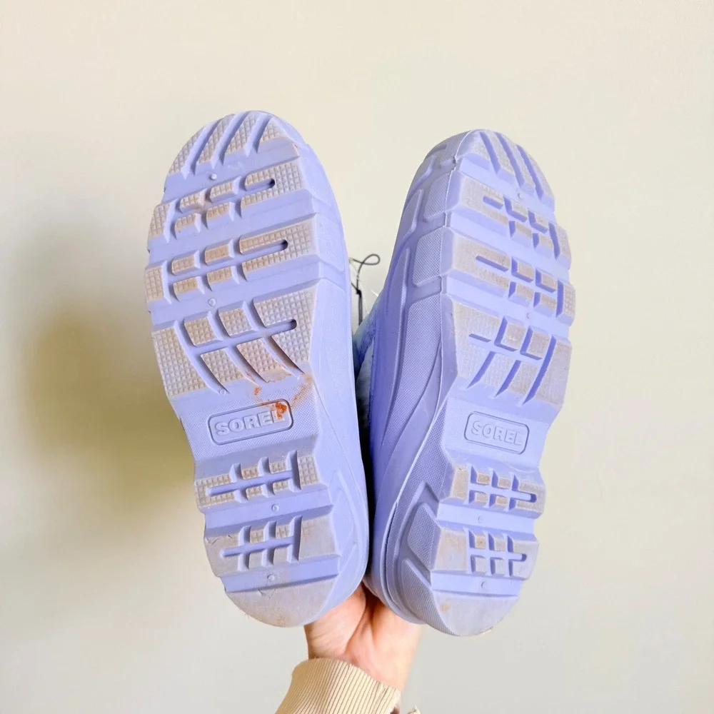 Sorel Disney Frozen Elsa Snow Boots Kids Purple Blue Waterproof Winter Girls 5